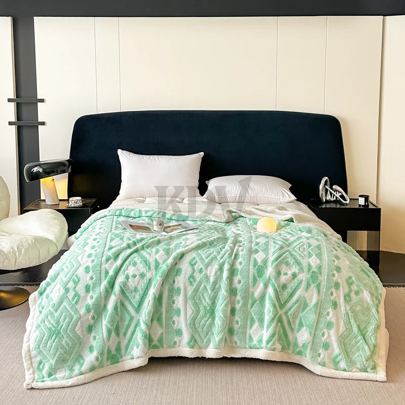 Fleece Blanket, Artificial Wool, Various Colors, Sizes