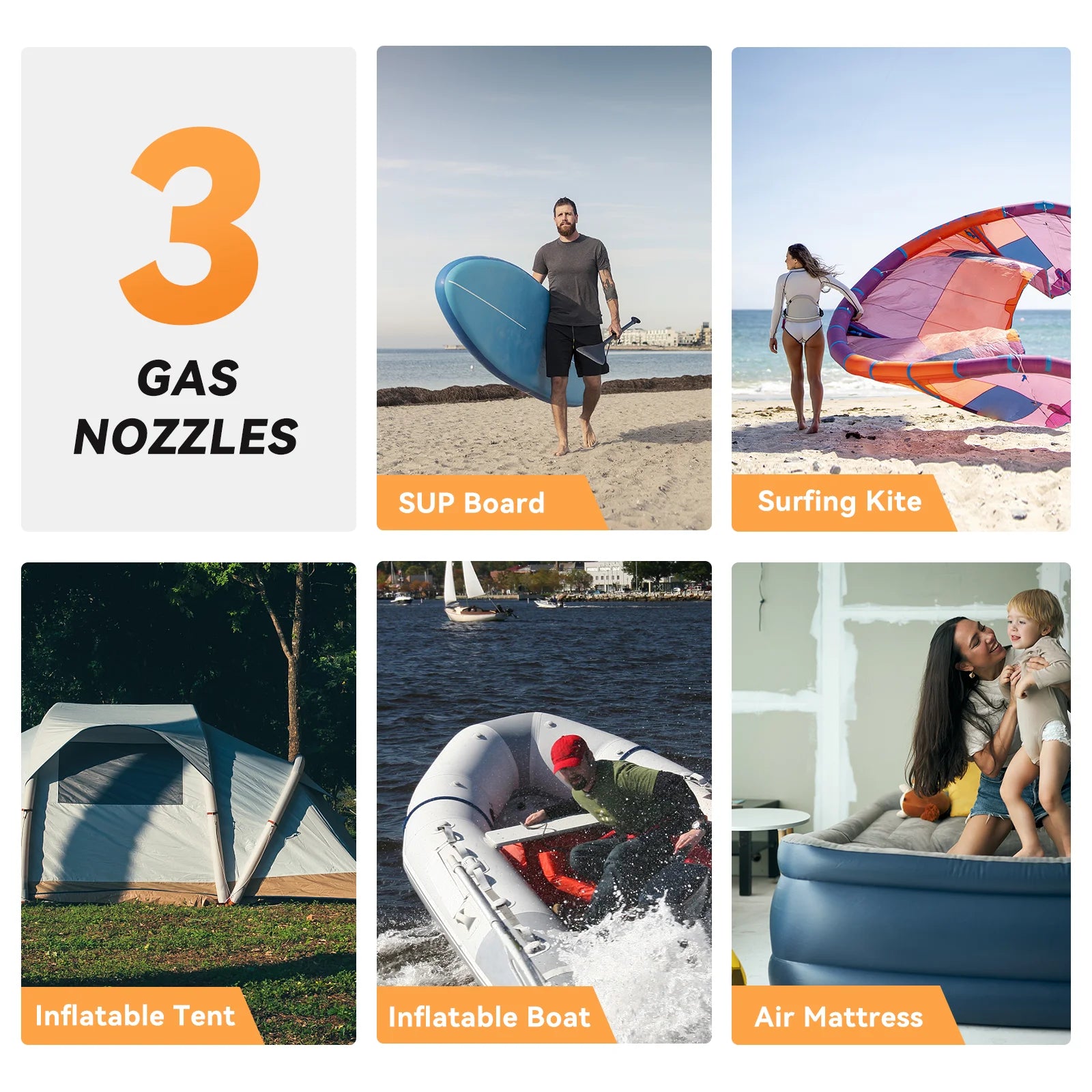 Electric 20PSI Pump, Paddle Board, Kayak, Surfing Board