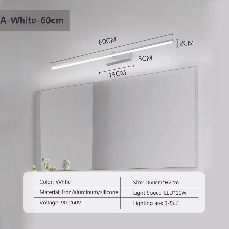 LED, 40/80/100cm Long Strip Light, Black, White