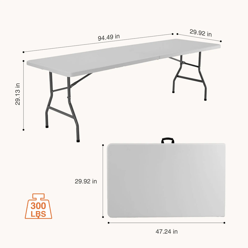 Folding Outdoor, Indoor Foldable Table, Carrying Handle