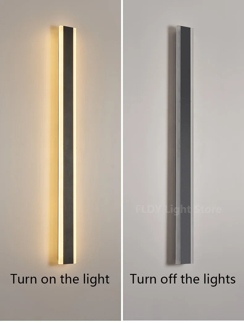 Long Strip Outdoor Waterproof Wall Garden Lights