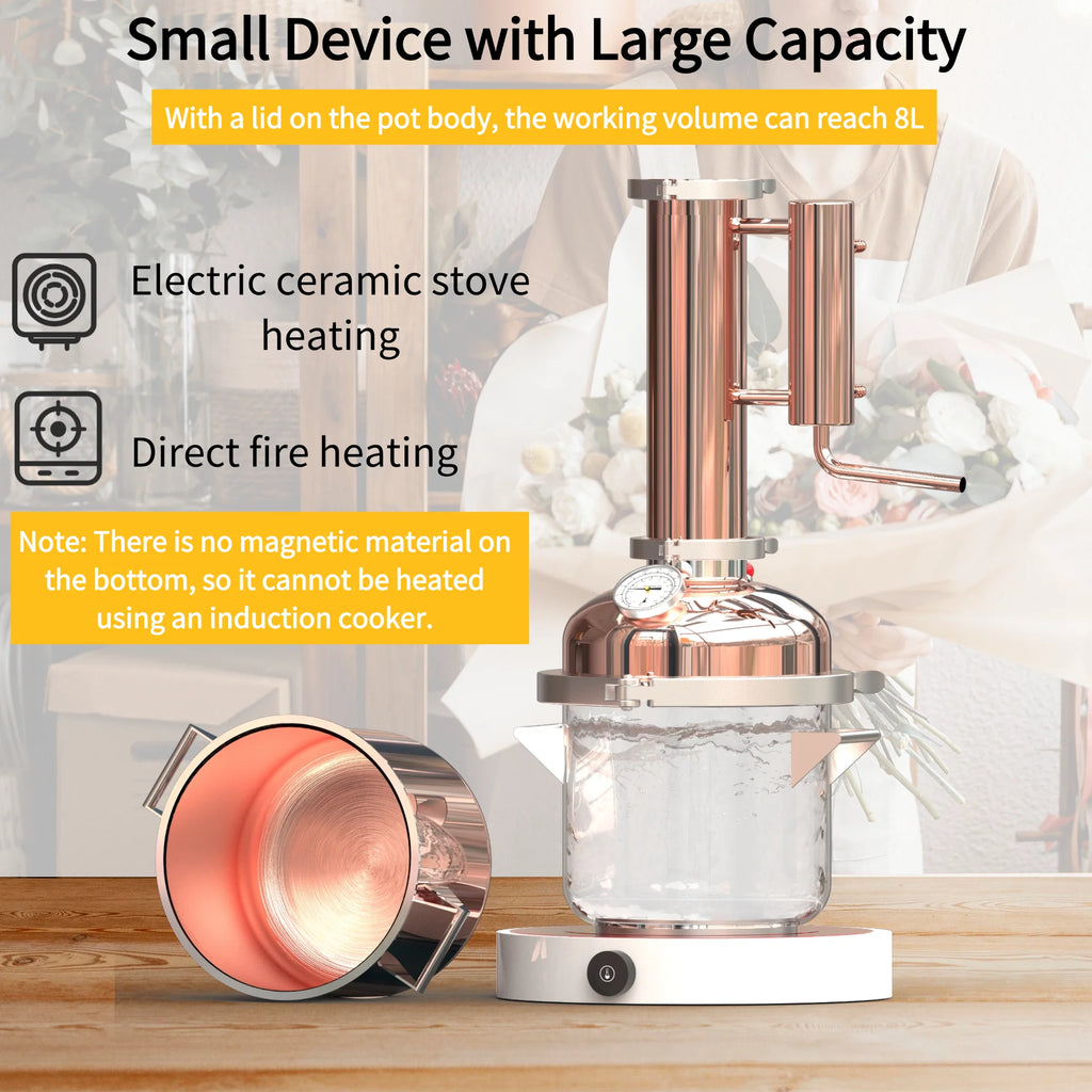 8L Home Distiller Essential Oil Distillation Kit