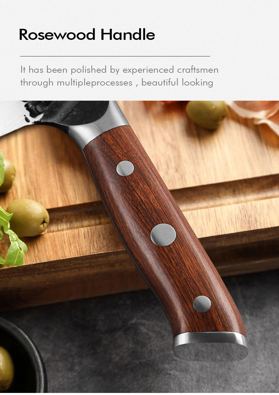 TURWHO 7" Japanese Hand Forged Butcher Knife