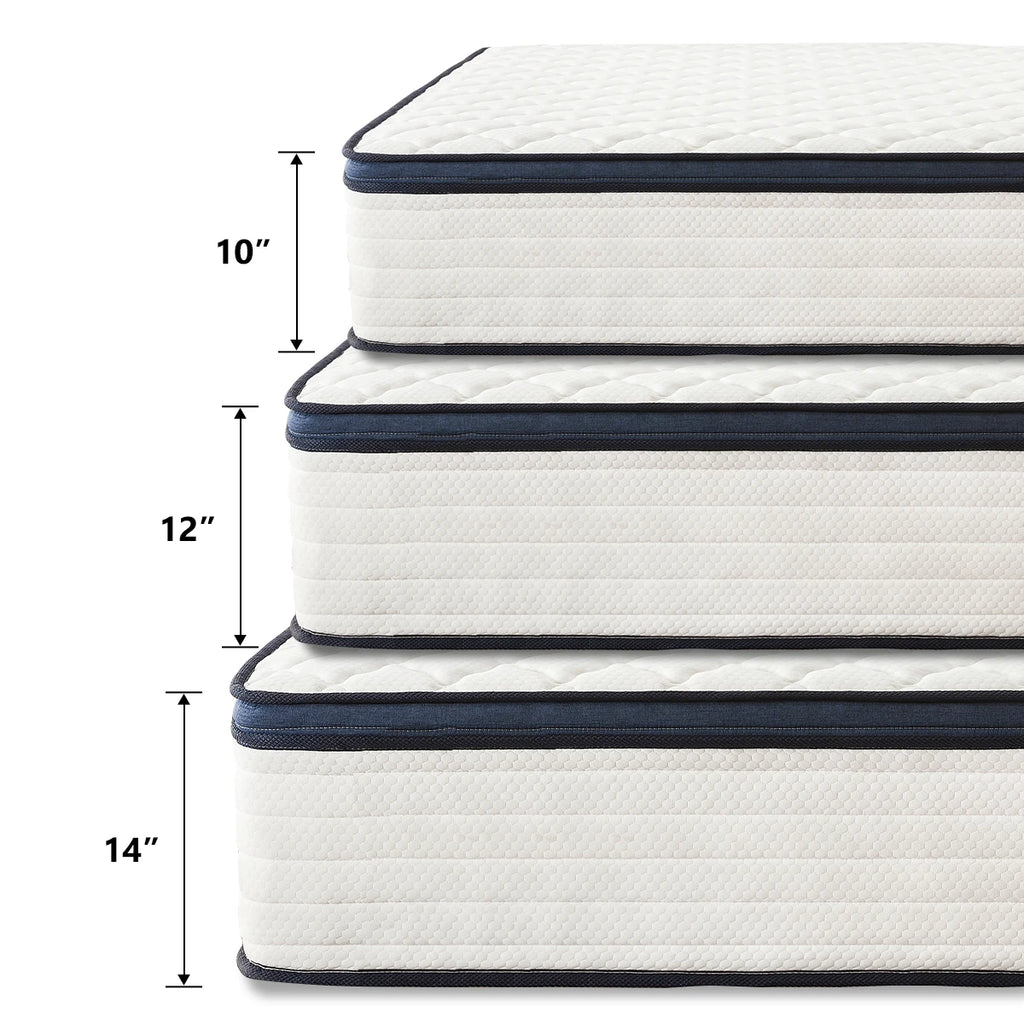 Queen Size Mattress Gel Memory Foam, Medium Firm Comfort