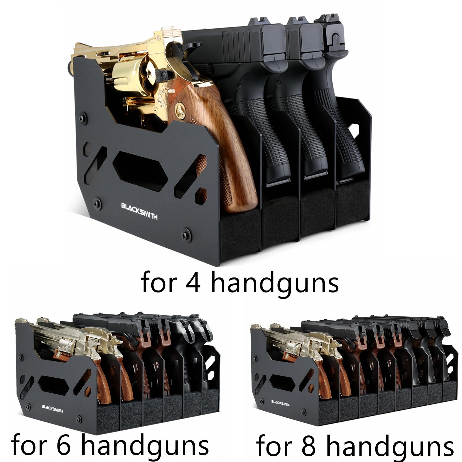 4/6/8 Slots, Handgun Stand Holder