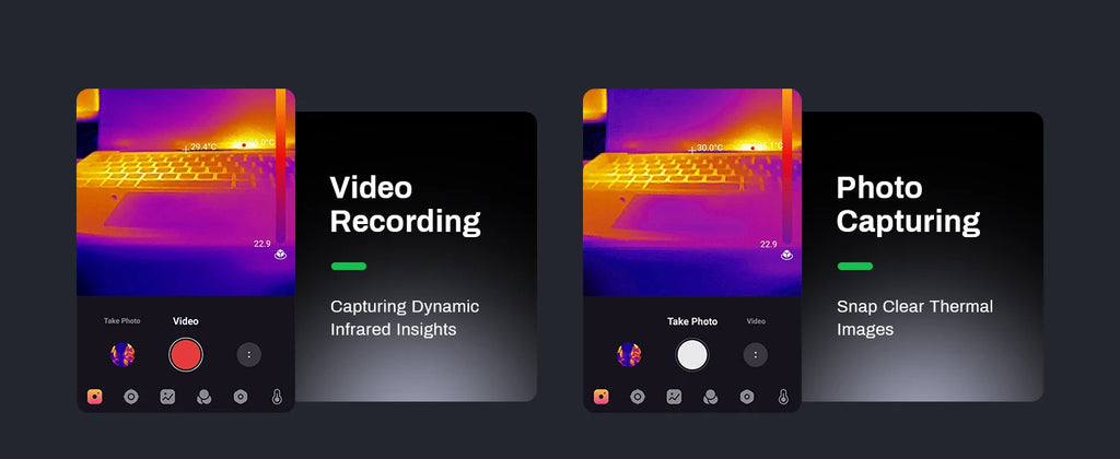 Thermal Imaging Infrared Camera, 4 USB-type C