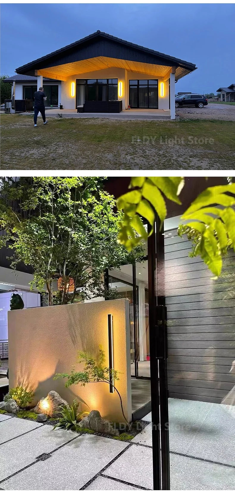 Long Strip Outdoor Waterproof Wall Garden Lights