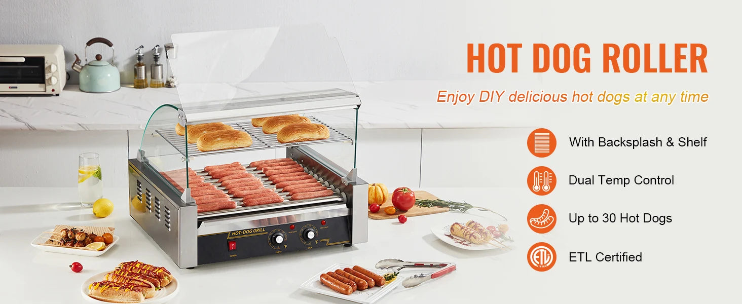 Hot Dog Roller Electric Sausage Maker Barbecue Grill