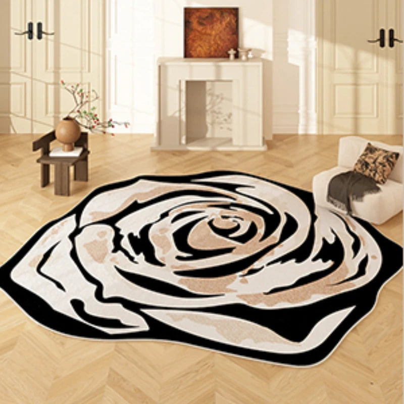 Irregular Shape, Decoration Flower Pattern Carpet, Anti-Slip