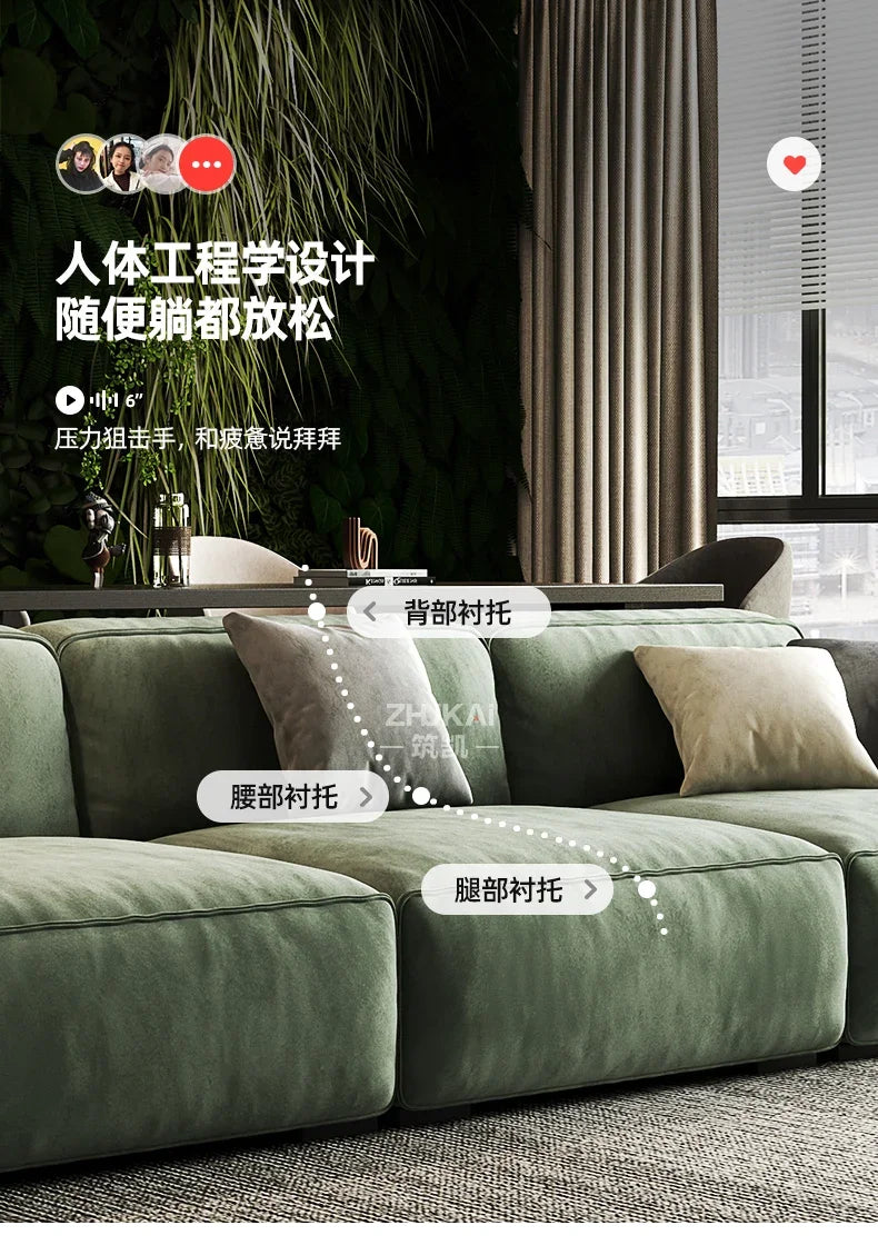 Fabric Corner Modular Living Room Sofas