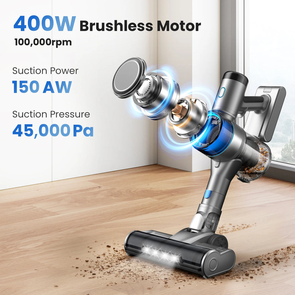 Cordless 45Kpa Stick Vacuum with LED Display