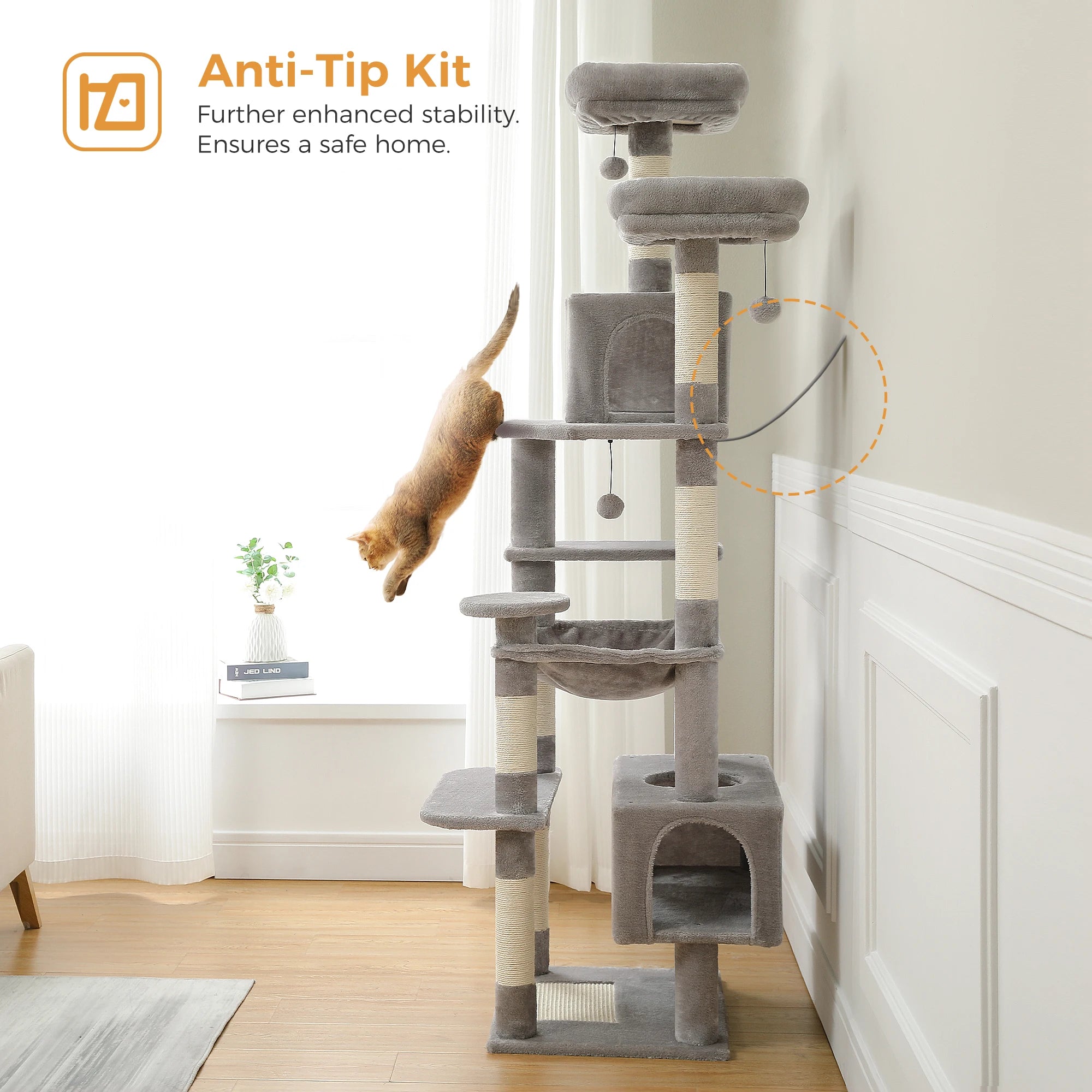 Large Cat Tree and Tower for Indoor Cats