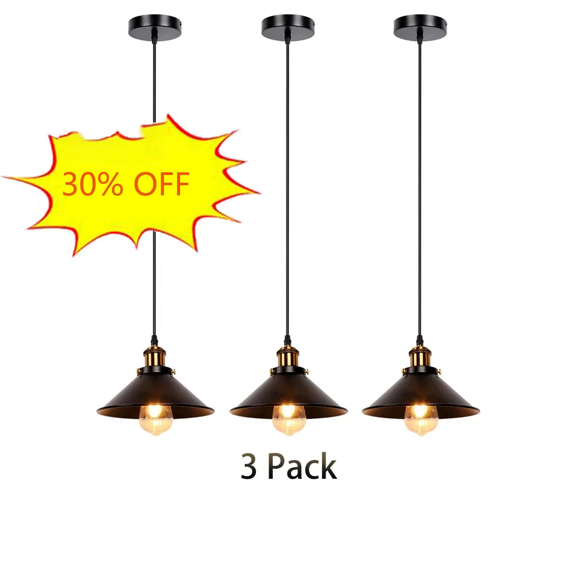 Little Black Umbrella Hanging Lamp,