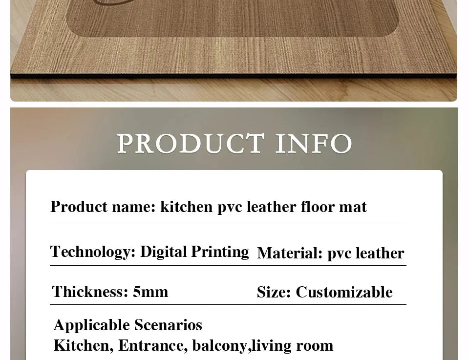 Waterproof Non-slip wood Grain Carpets