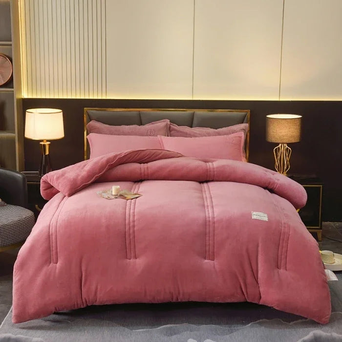 double-sided lamb wool quilt, Various Colors, Sizes