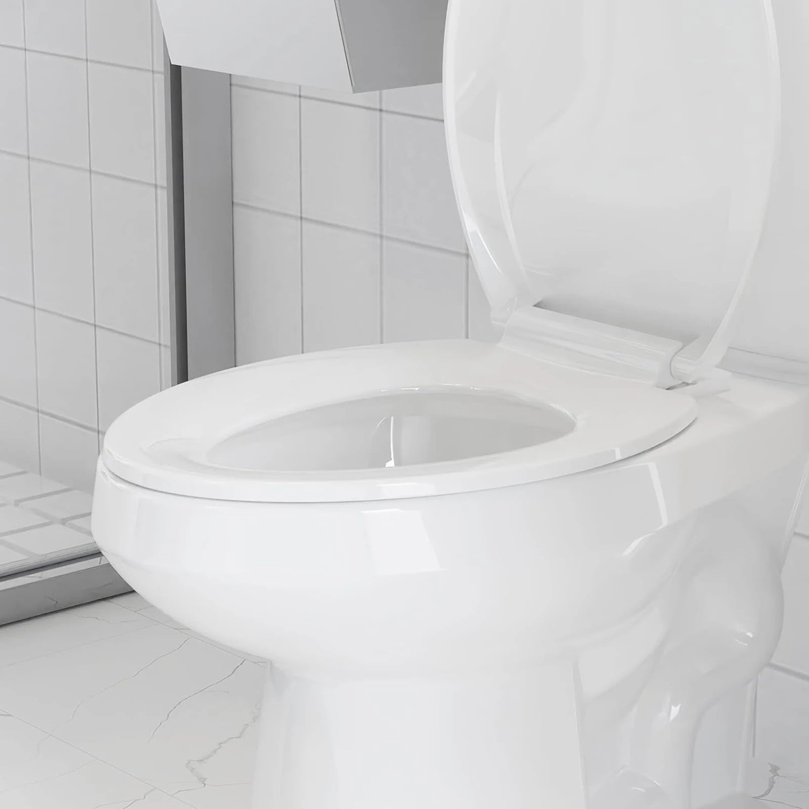 Elongated Toilet Seat, Quick Release-Attach, Soft Close
