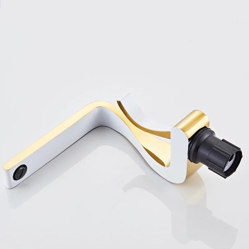 Gold Bathroom Mixer Tap Wash Basin Faucet