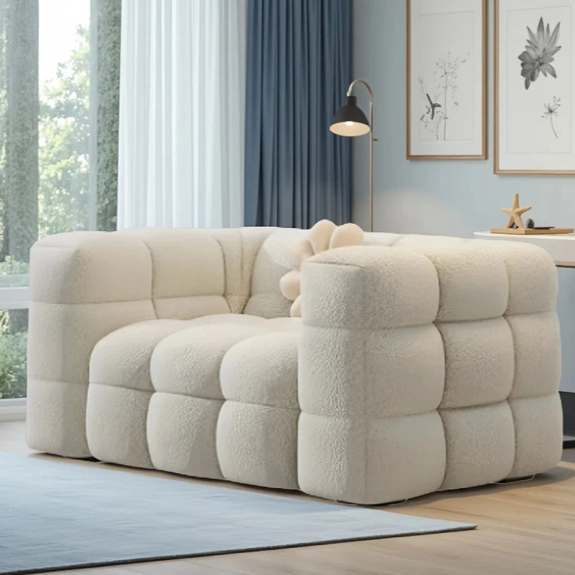 Plush Reclining Sofa Corner Lounger