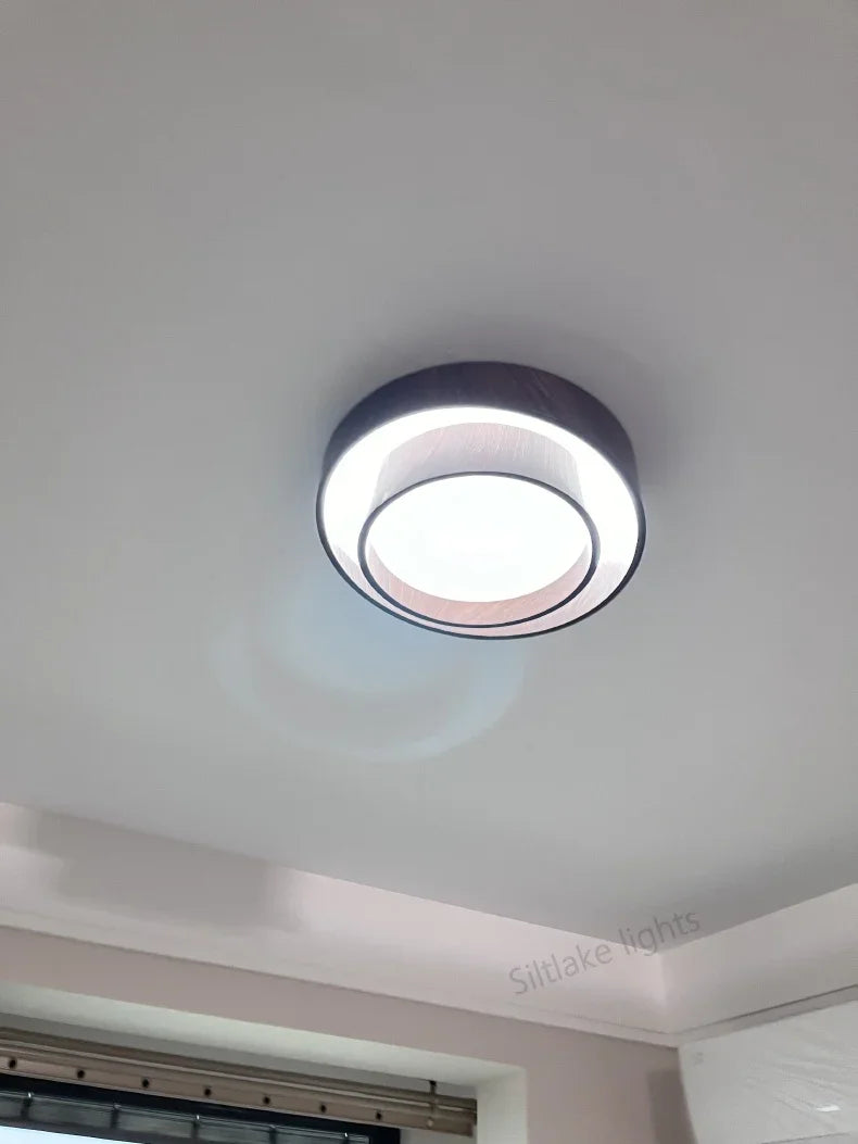 Ceiling Lights, Walnut, Black, Dimmable