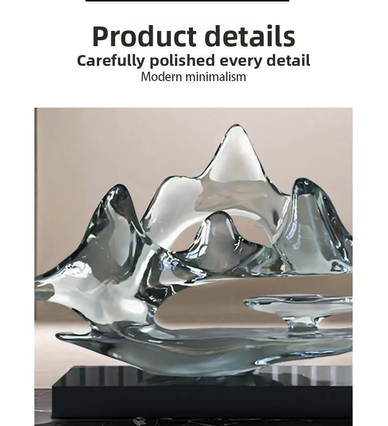 Transparent Resin Statue Decoration, Two Sizes