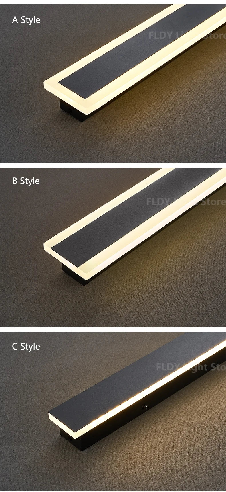 Long Strip Outdoor Waterproof Wall Garden Lights