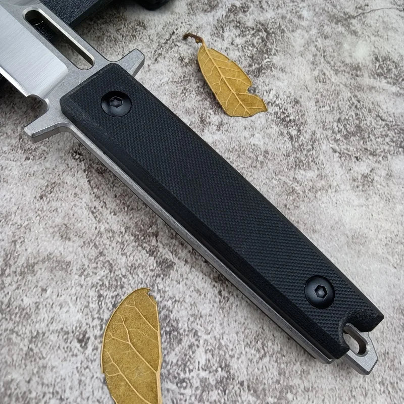 Fixed Blade Knife Cleaver Blade Anti-slip Handle