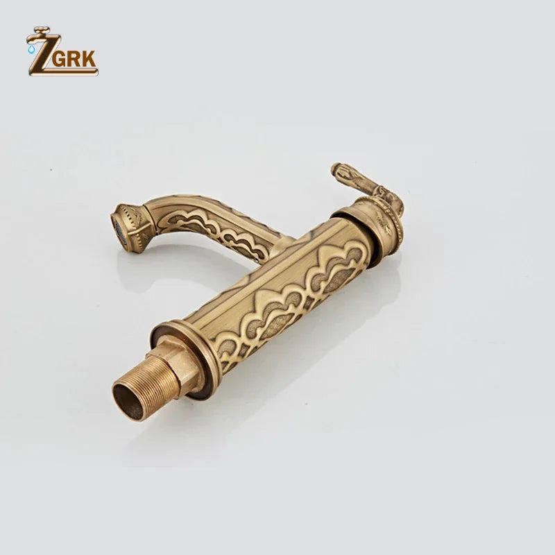 Basin Faucets Solid Brass Bathroom Faucet Single Handle