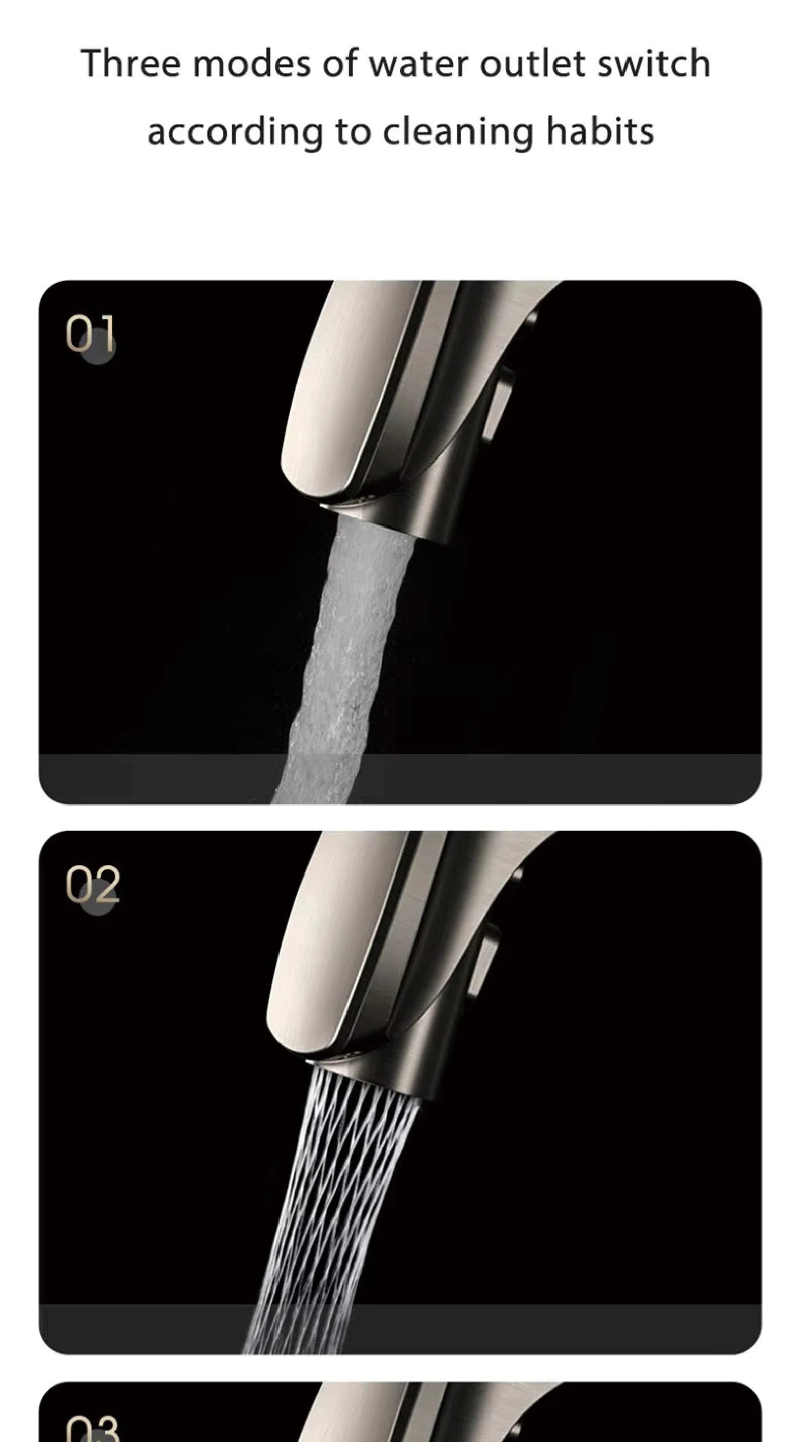 Kitchen Faucet, 3-Function Spray, Touchless, Multiple Finishes