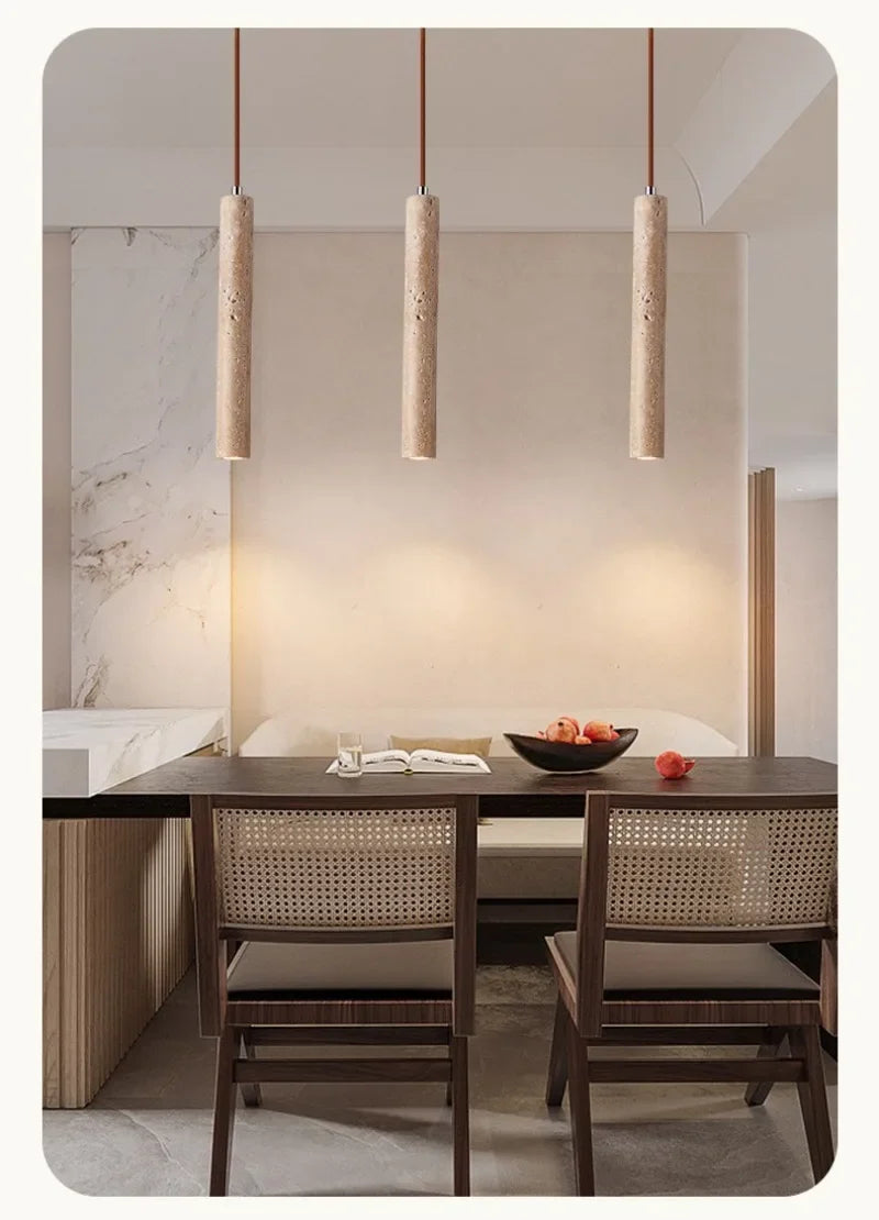 Stone Pendant LED Lamps, Bedroom, Bathroom, Dining Room