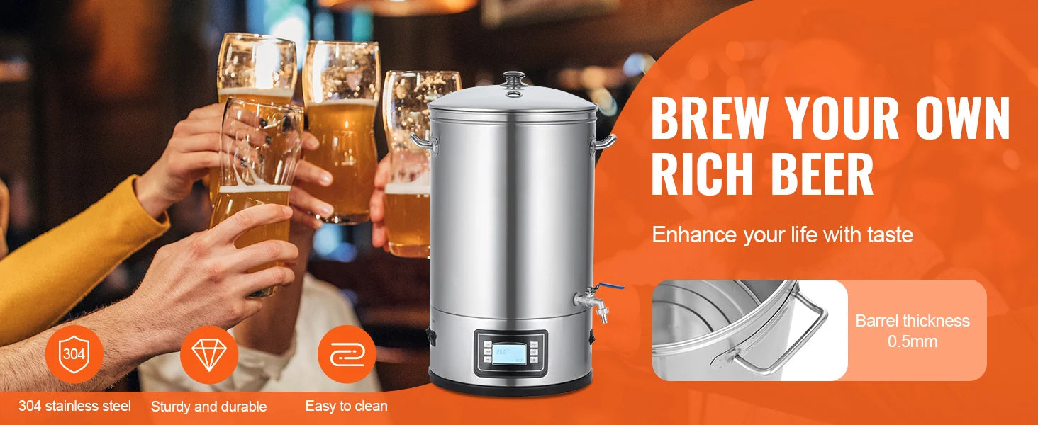 8 GALLON Stock Pot, Home Beer Brewer