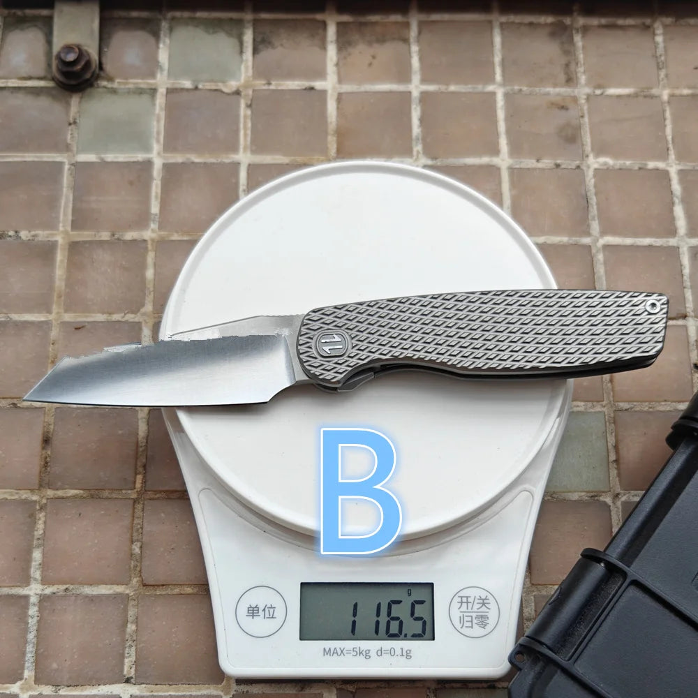 Titanium Camping Hunting Outdoor Folding Knife