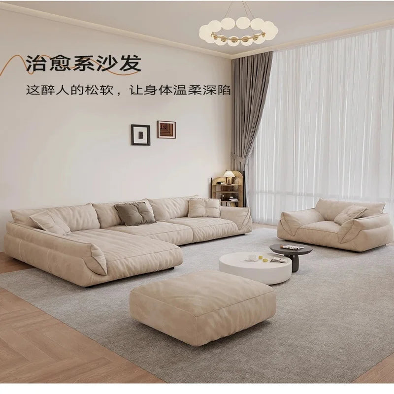 Velvet Corner Sofa for Cozy Living Room