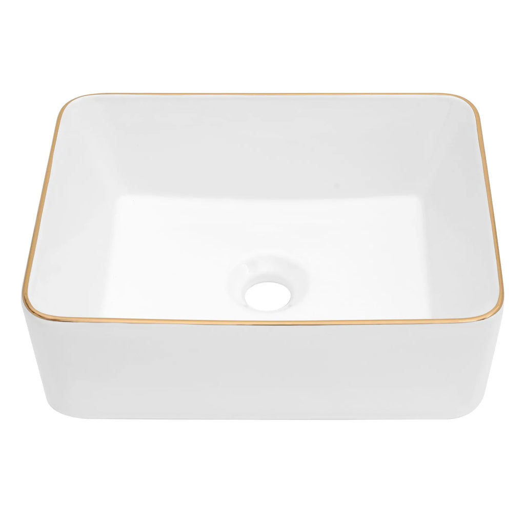 16x12 Inch Ceramic Vessel Bathroom Sink