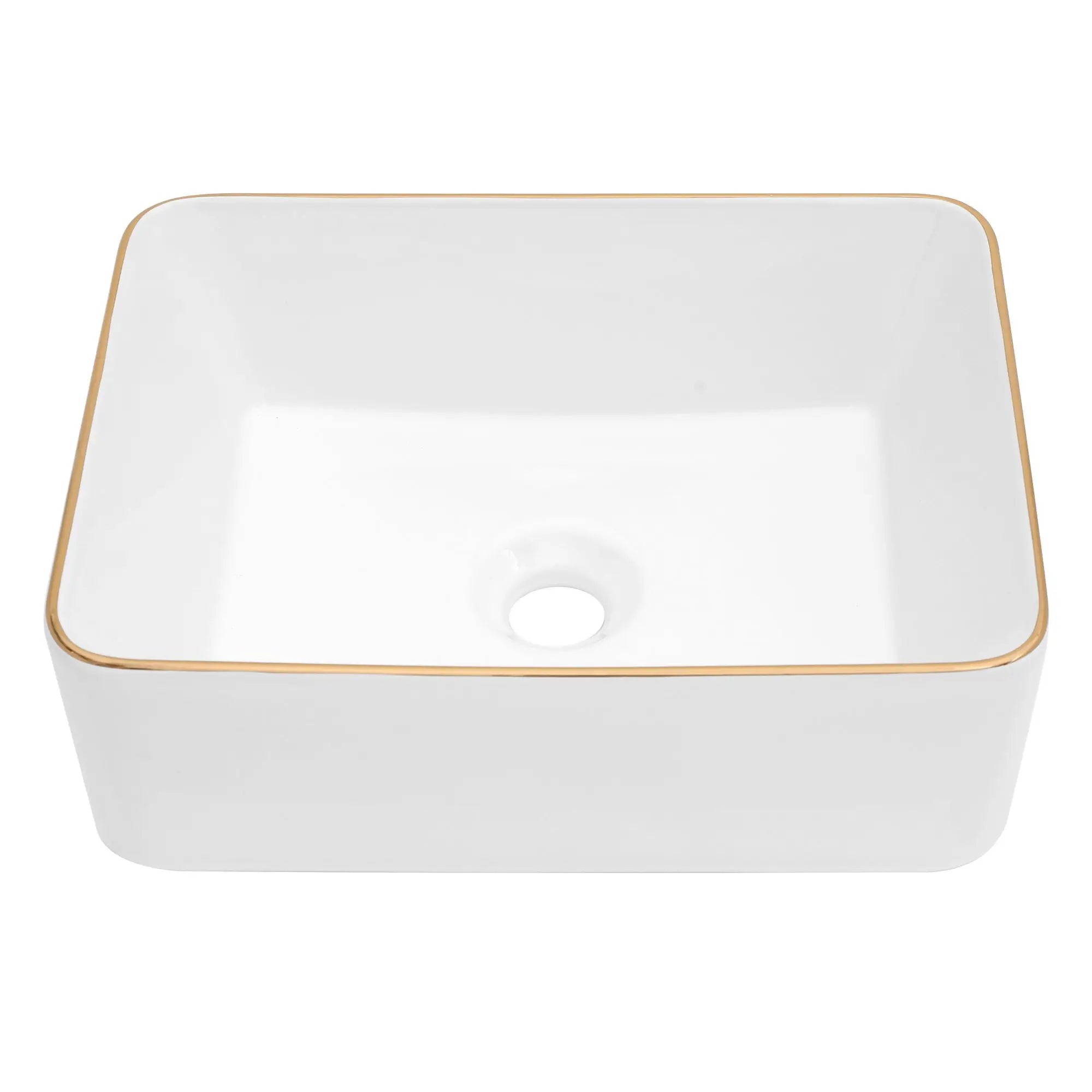 16x12 Inch Ceramic Vessel Bathroom Sink