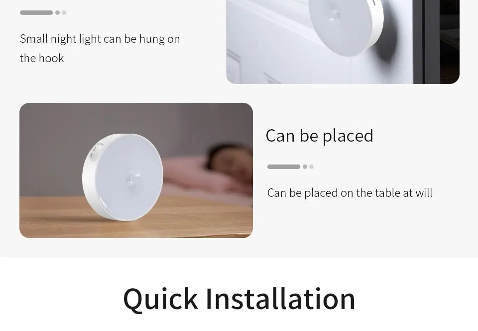 Rechargeable LED Lights Motion Sensor Night Light