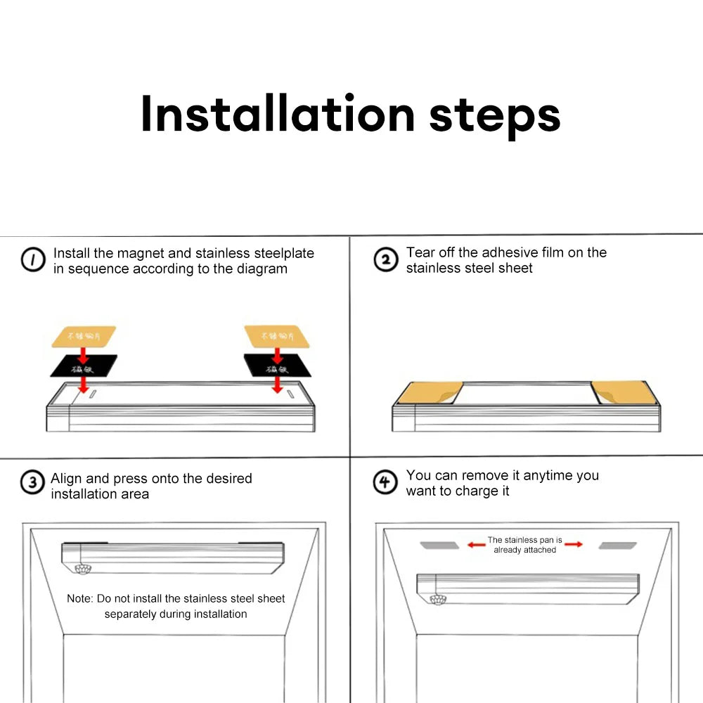 Motion Sensor Light Wireless LED Night Light USB Rechargeable Night Lamp Cabinet Wardrobe Lamp Staircase Backlight For Kitchen 1