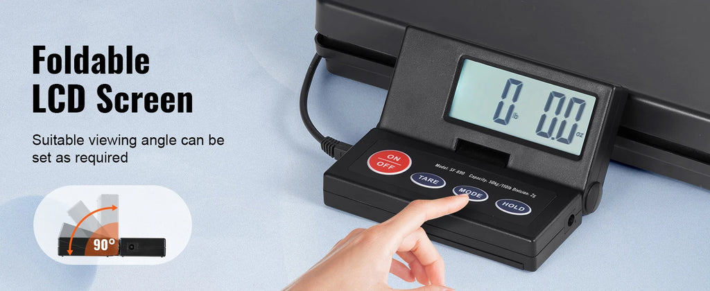 110 lbs Digital Postal Shipping Scale with Time