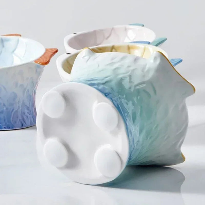 Cat/Dog Pet Feeder Dish, Ceramic Elevated Dishes