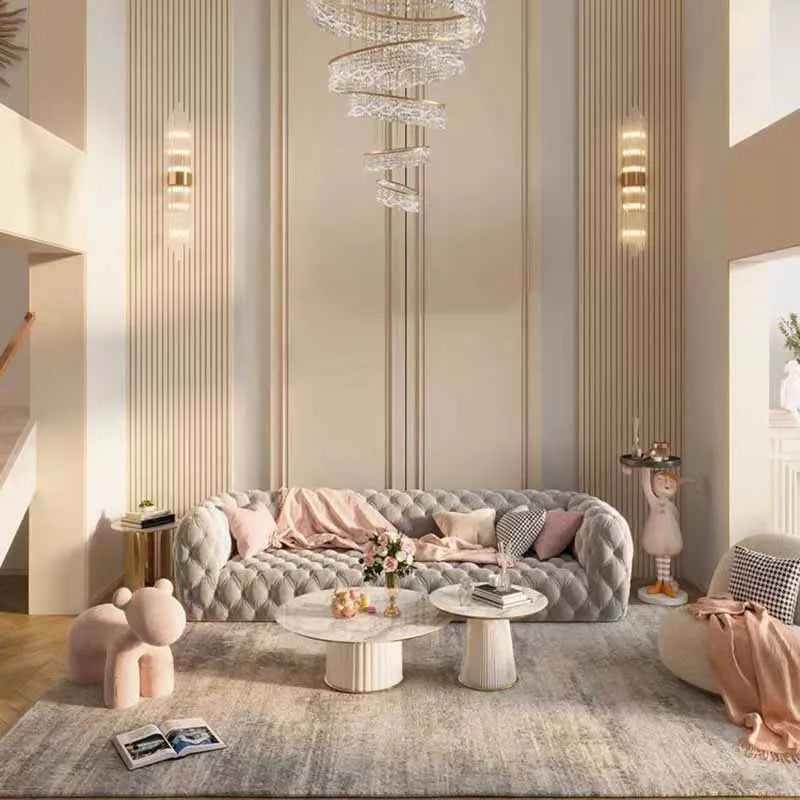 Living Room Sofa Modern Luxury White