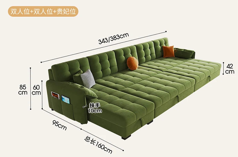 Modular Individual Sofa, Bed Convertible, Pull Out
