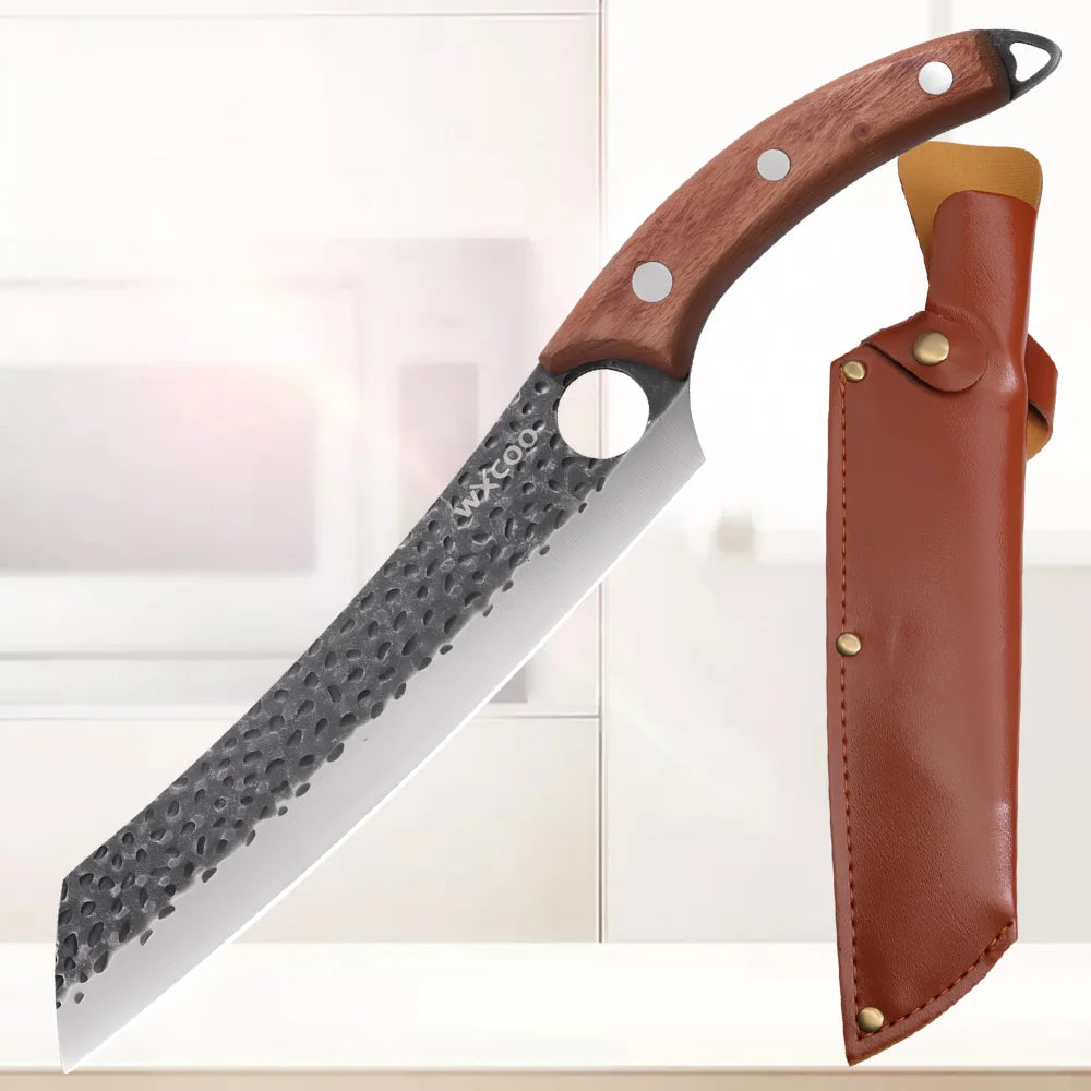 Handmade Forged Kitchen Knives 1-5 Pcs Set