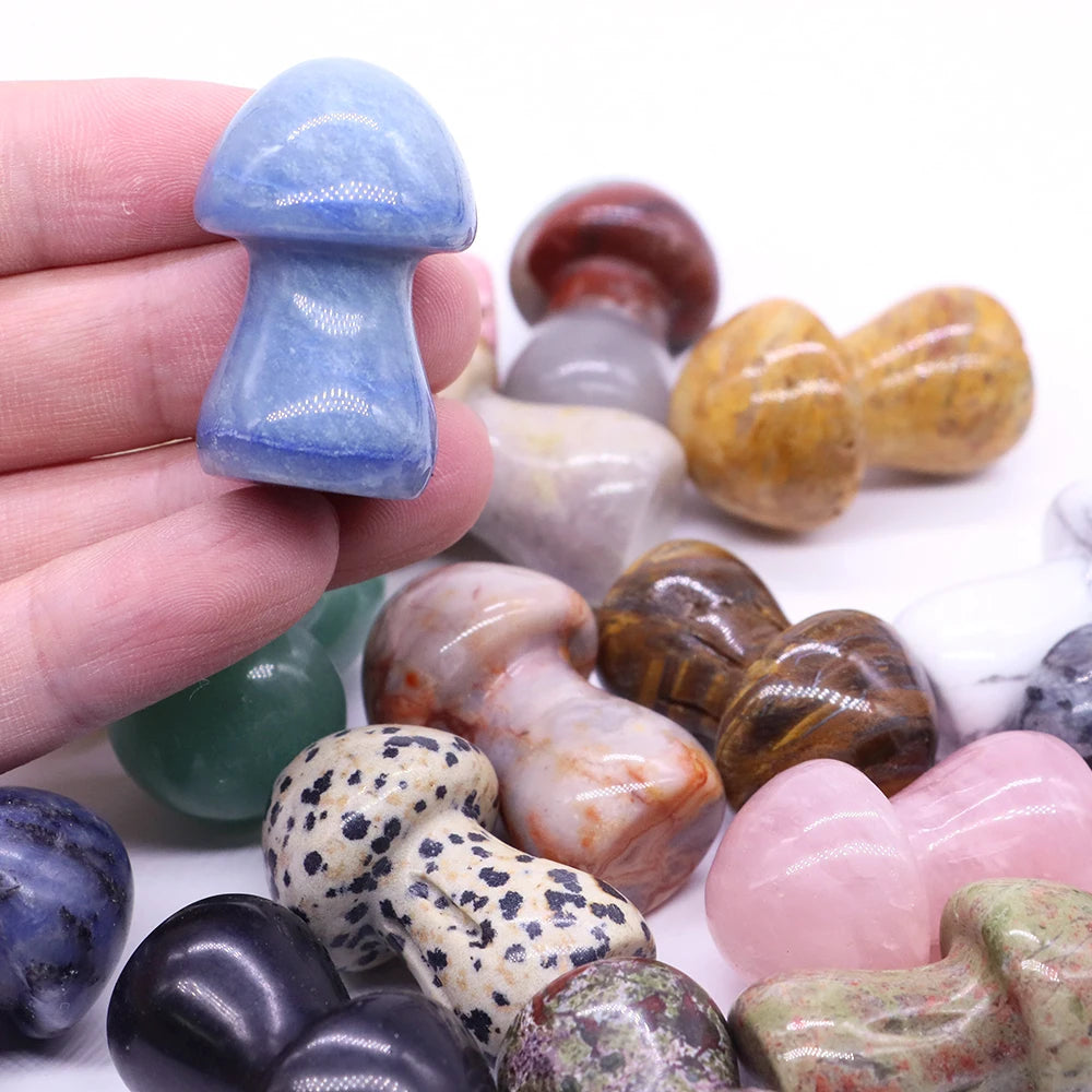1.5" Crystal Mushroom Mineral Healing Home Decoration