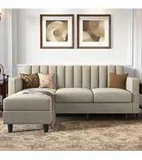 L Shaped Couch with Reversible Chaise.