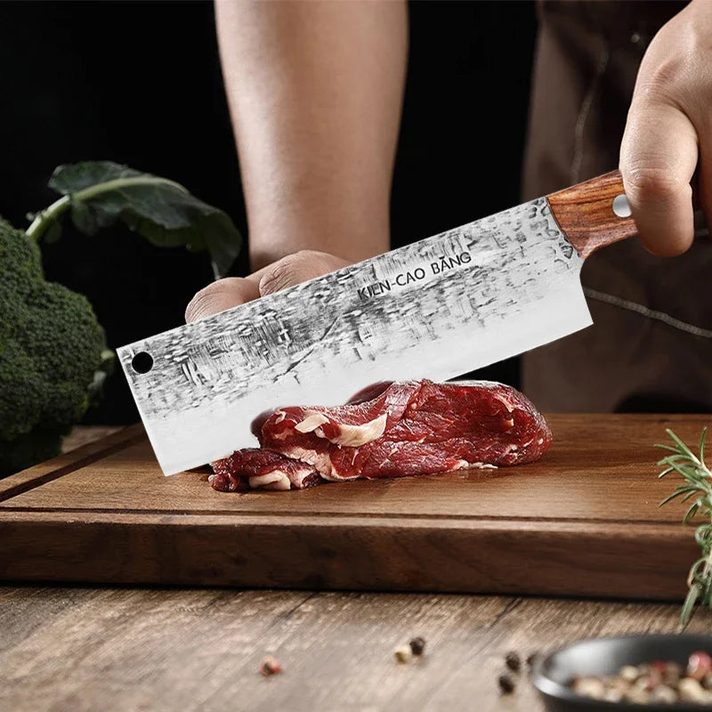 1-5pcs Japanese Kitchen Knives Set Stainless Steel Forged