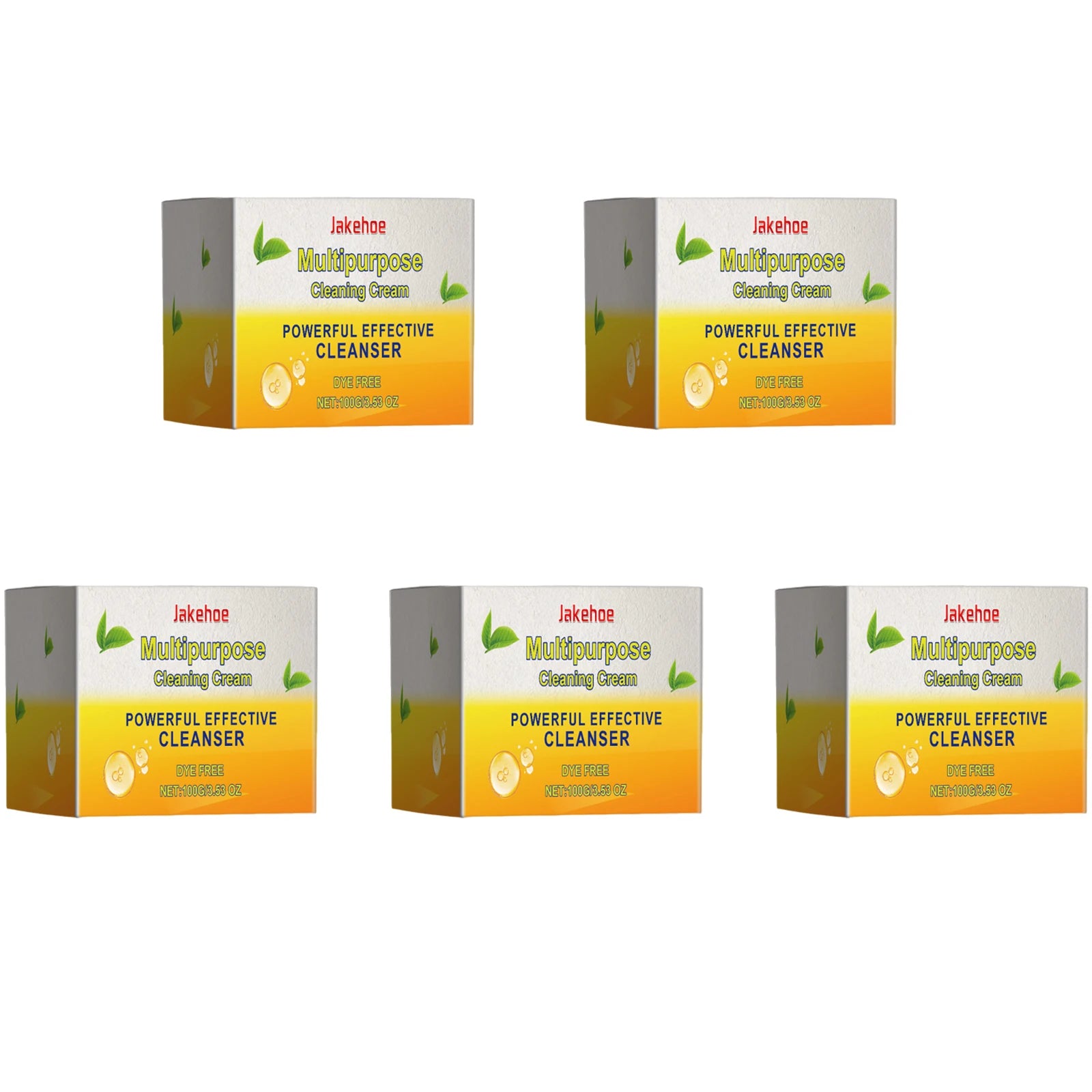 5pc Kitchen Oil, Dust, Stain, Grease Remover Cream