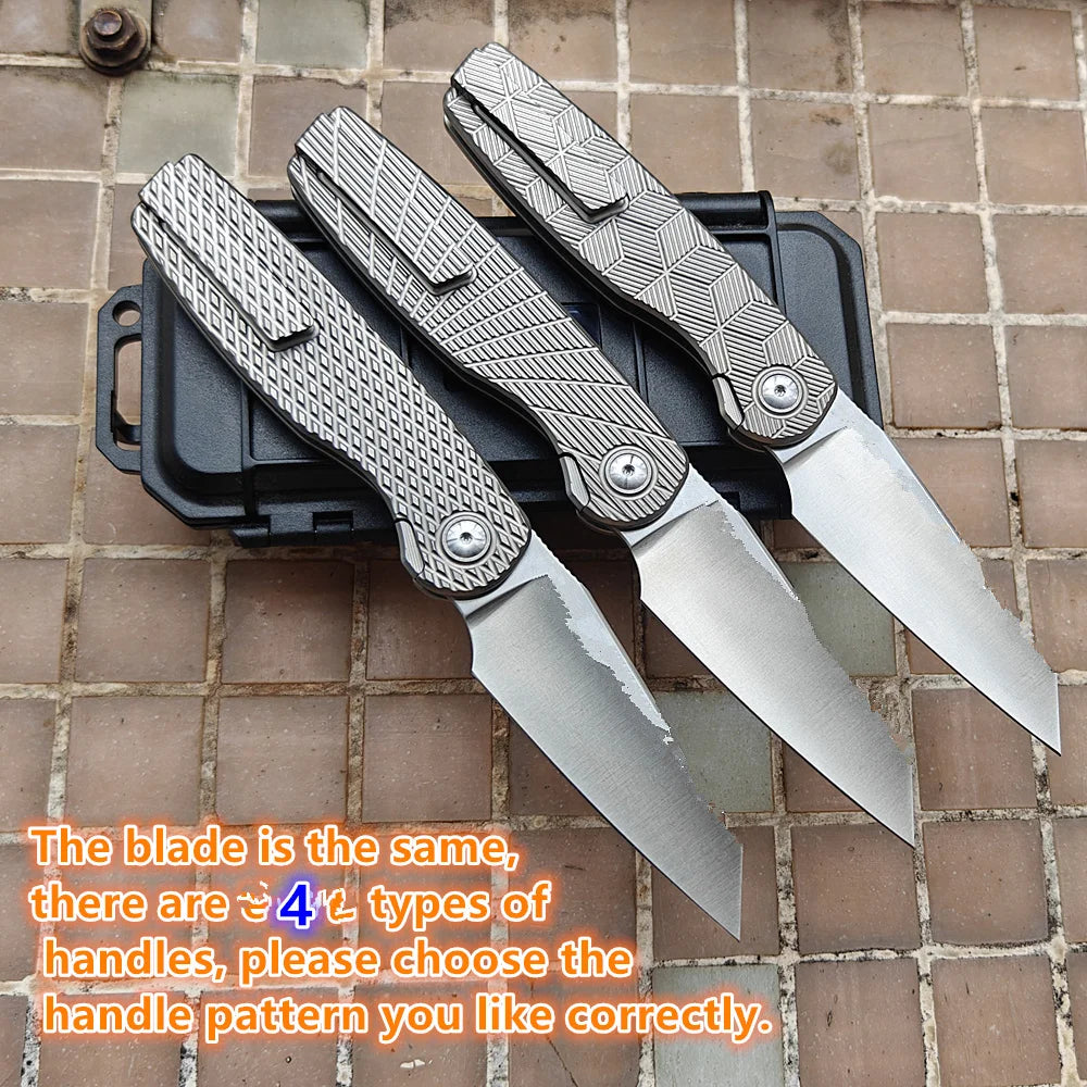 Titanium Camping Hunting Outdoor Folding Knife
