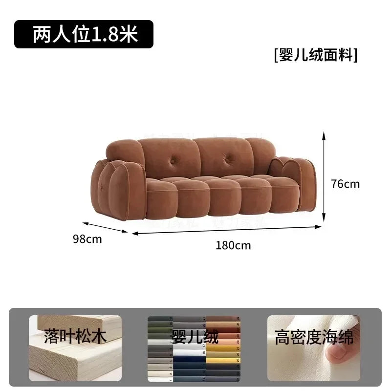 Brown Living Room, Small Apartment, Marshmallow Cloud Sofa