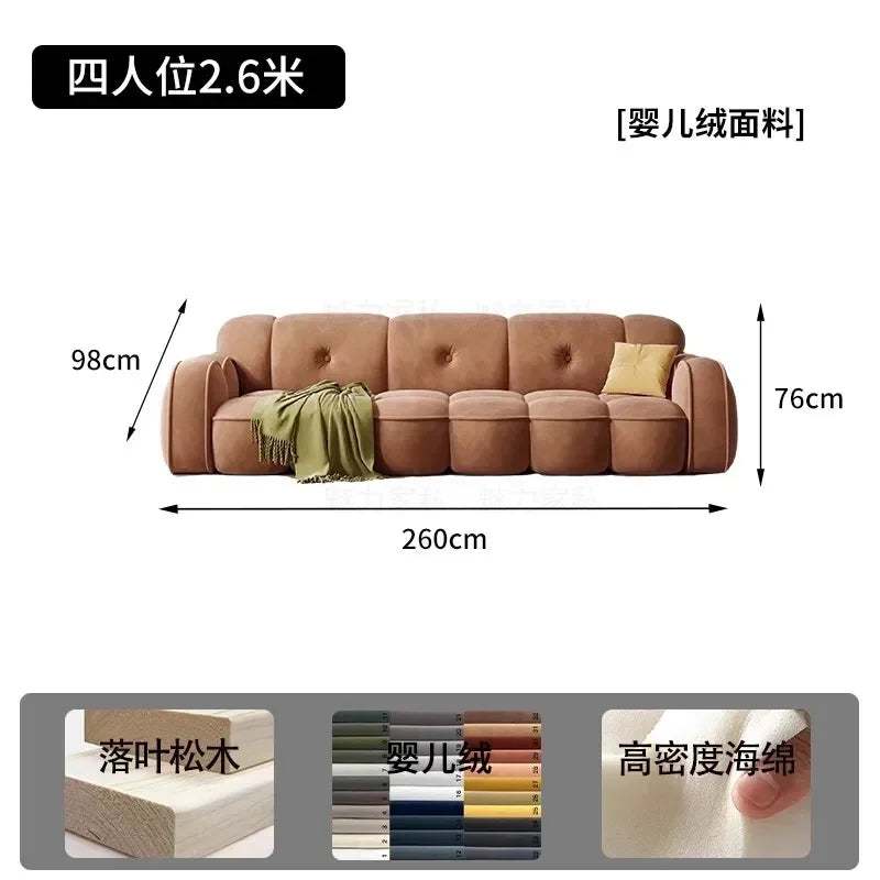 Brown Living Room, Small Apartment, Marshmallow Cloud Sofa