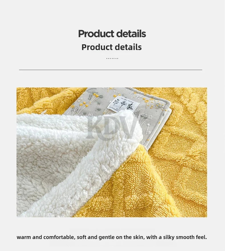 Fleece Blanket, Thick Warm, Single, Double, 10 Colors