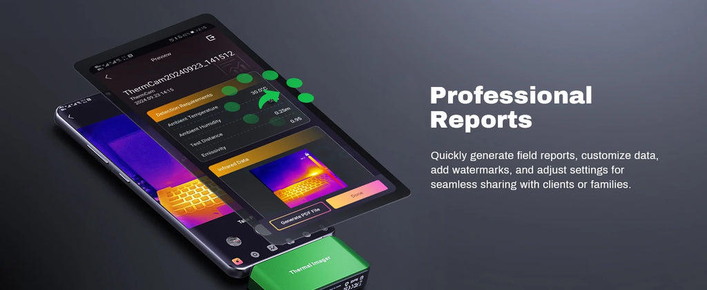 Thermal Imaging Infrared Camera, 4 USB-type C
